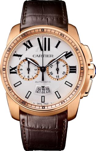 cartier calibre chronograph replica|cartier chronograph for sale.